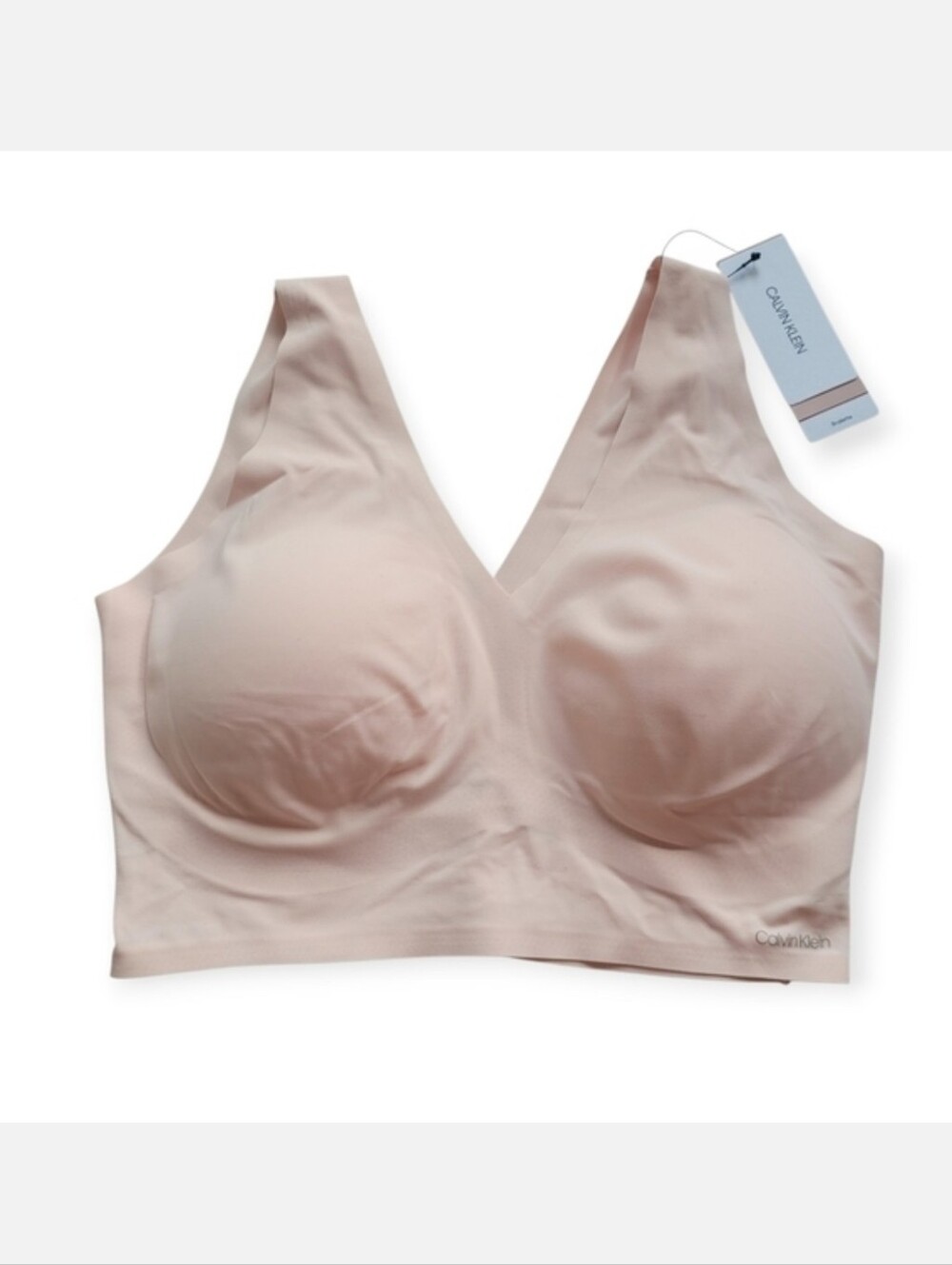 Calvin Klein Invisibles Seamless Bralette Light Pink Peach Large